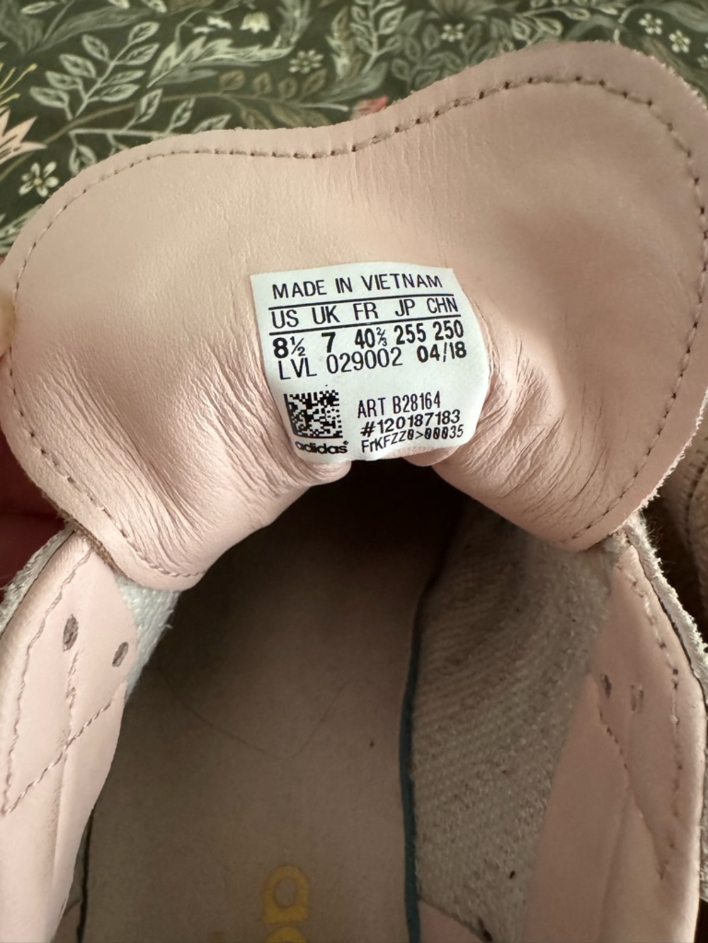 adidas Samba Women’s Light Pink Sneakers with Gum Sole - Picture 6 of 8